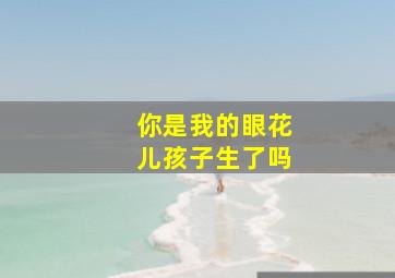 你是我的眼花儿孩子生了吗