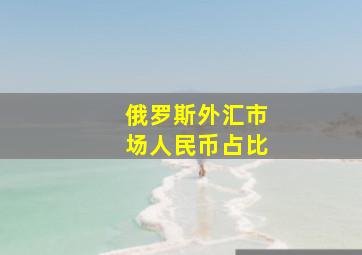 俄罗斯外汇市场人民币占比