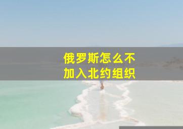 俄罗斯怎么不加入北约组织