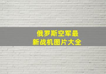 俄罗斯空军最新战机图片大全