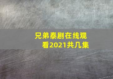 兄弟泰剧在线观看2021共几集