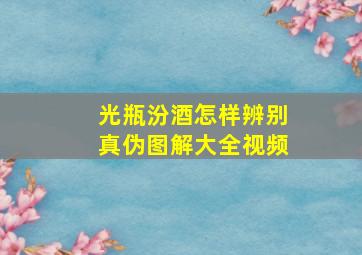 光瓶汾酒怎样辨别真伪图解大全视频