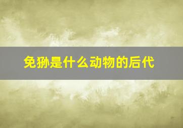 免狲是什么动物的后代