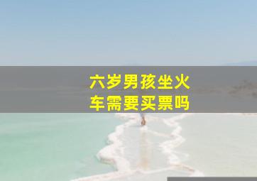 六岁男孩坐火车需要买票吗