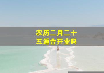 农历二月二十五适合开业吗