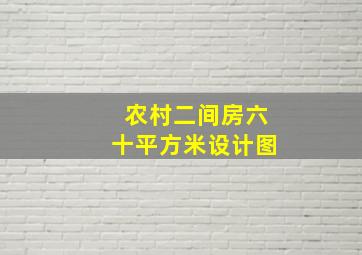 农村二间房六十平方米设计图