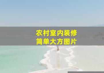 农村室内装修简单大方图片