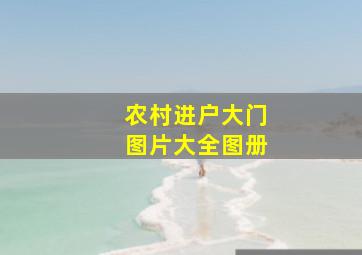 农村进户大门图片大全图册