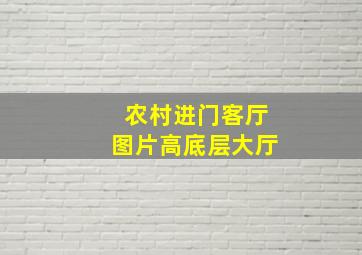 农村进门客厅图片高底层大厅