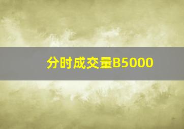 分时成交量B5000