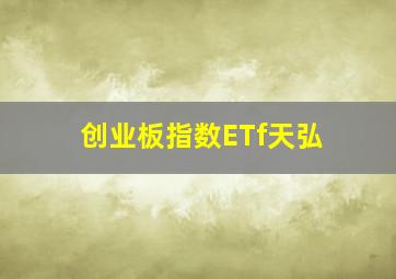 创业板指数ETf天弘