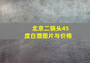 北京二锅头45度白酒图片与价格