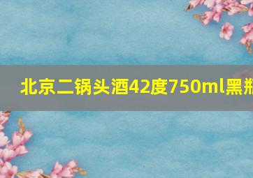 北京二锅头酒42度750ml黑瓶