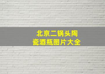 北京二锅头陶瓷酒瓶图片大全