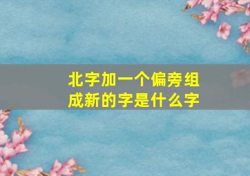 北字加一个偏旁组成新的字是什么字