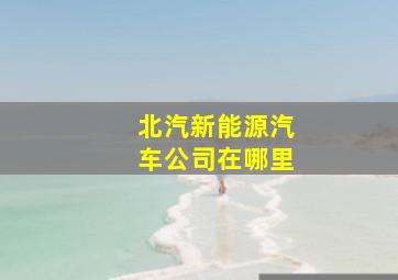 北汽新能源汽车公司在哪里