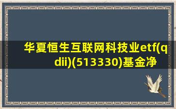 华夏恒生互联网科技业etf(qdii)(513330)基金净值