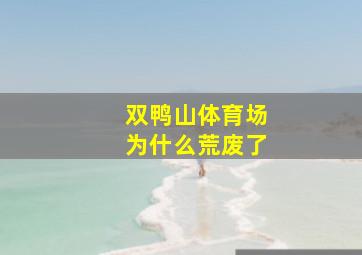 双鸭山体育场为什么荒废了