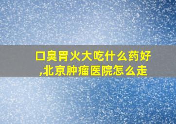 口臭胃火大吃什么药好,北京肿瘤医院怎么走