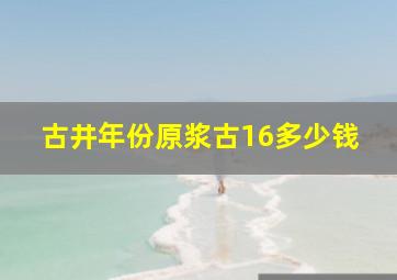 古井年份原浆古16多少钱