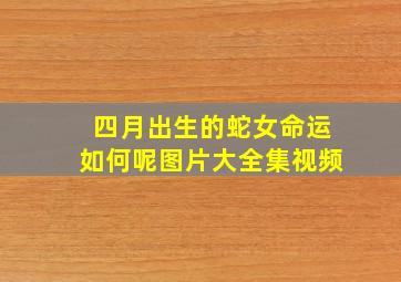 四月出生的蛇女命运如何呢图片大全集视频