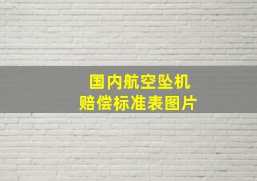 国内航空坠机赔偿标准表图片