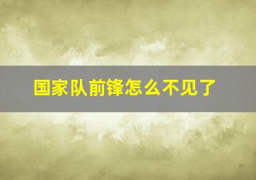 国家队前锋怎么不见了