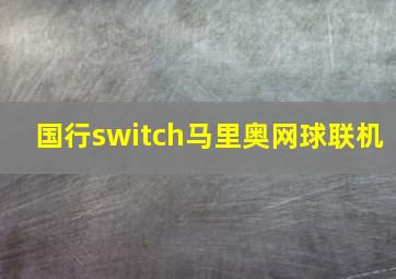 国行switch马里奥网球联机