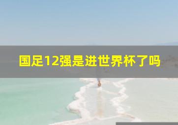 国足12强是进世界杯了吗