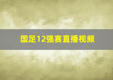 国足12强赛直播视频