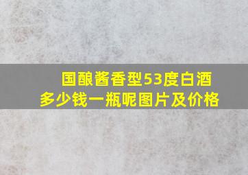 国酿酱香型53度白酒多少钱一瓶呢图片及价格