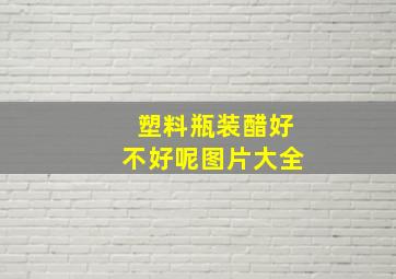 塑料瓶装醋好不好呢图片大全