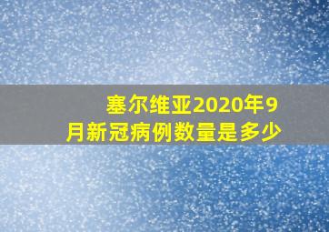 塞尔维亚2020年9月新冠病例数量是多少