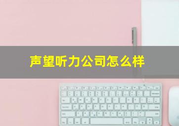 声望听力公司怎么样