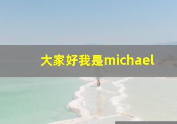 大家好我是michael