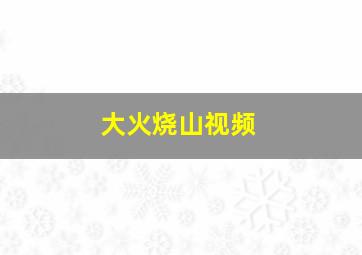 大火烧山视频