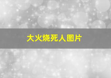 大火烧死人图片