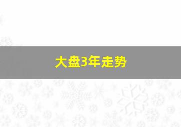 大盘3年走势