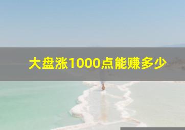 大盘涨1000点能赚多少