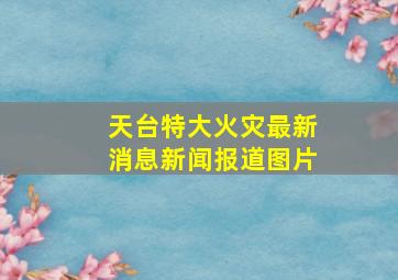 天台特大火灾最新消息新闻报道图片