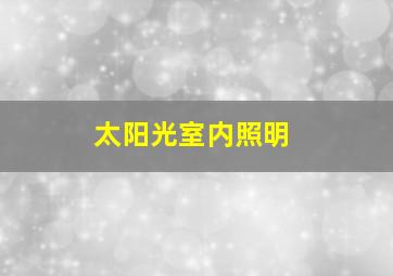 太阳光室内照明