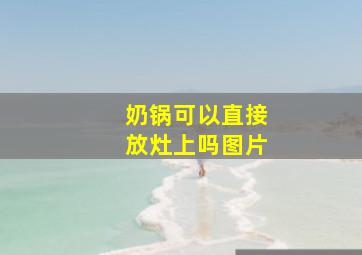 奶锅可以直接放灶上吗图片