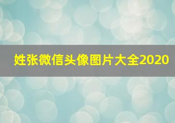 姓张微信头像图片大全2020