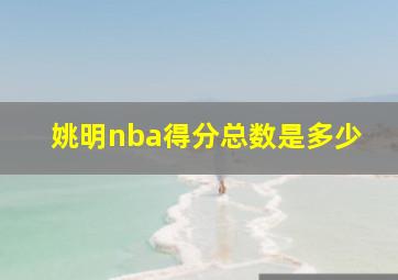 姚明nba得分总数是多少