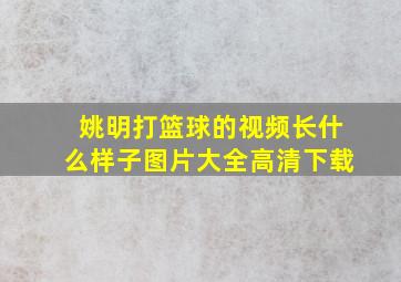 姚明打篮球的视频长什么样子图片大全高清下载