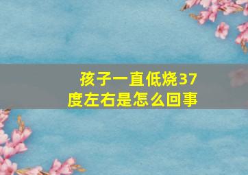 孩子一直低烧37度左右是怎么回事