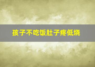 孩子不吃饭肚子疼低烧