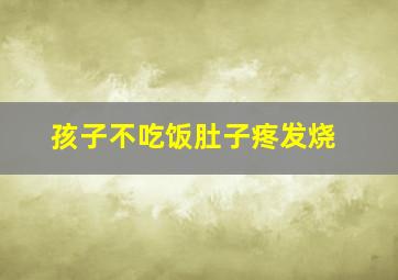 孩子不吃饭肚子疼发烧