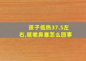 孩子低热37.5左右,咳嗽鼻塞怎么回事