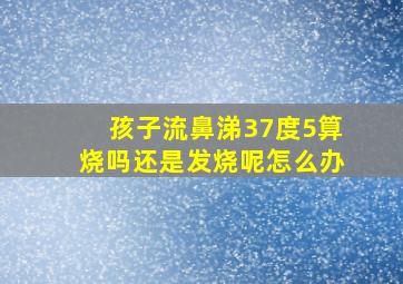 孩子流鼻涕37度5算烧吗还是发烧呢怎么办